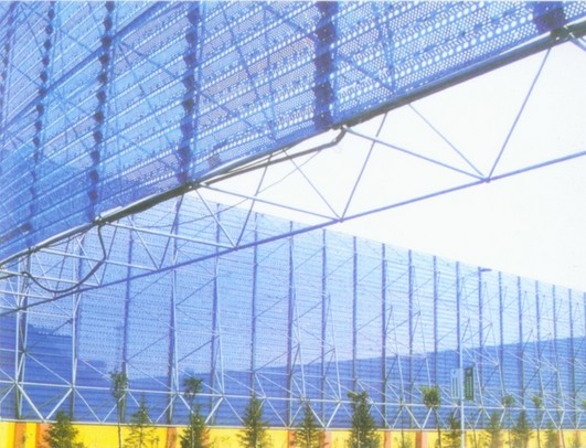 金山环保扫风墙网架工程